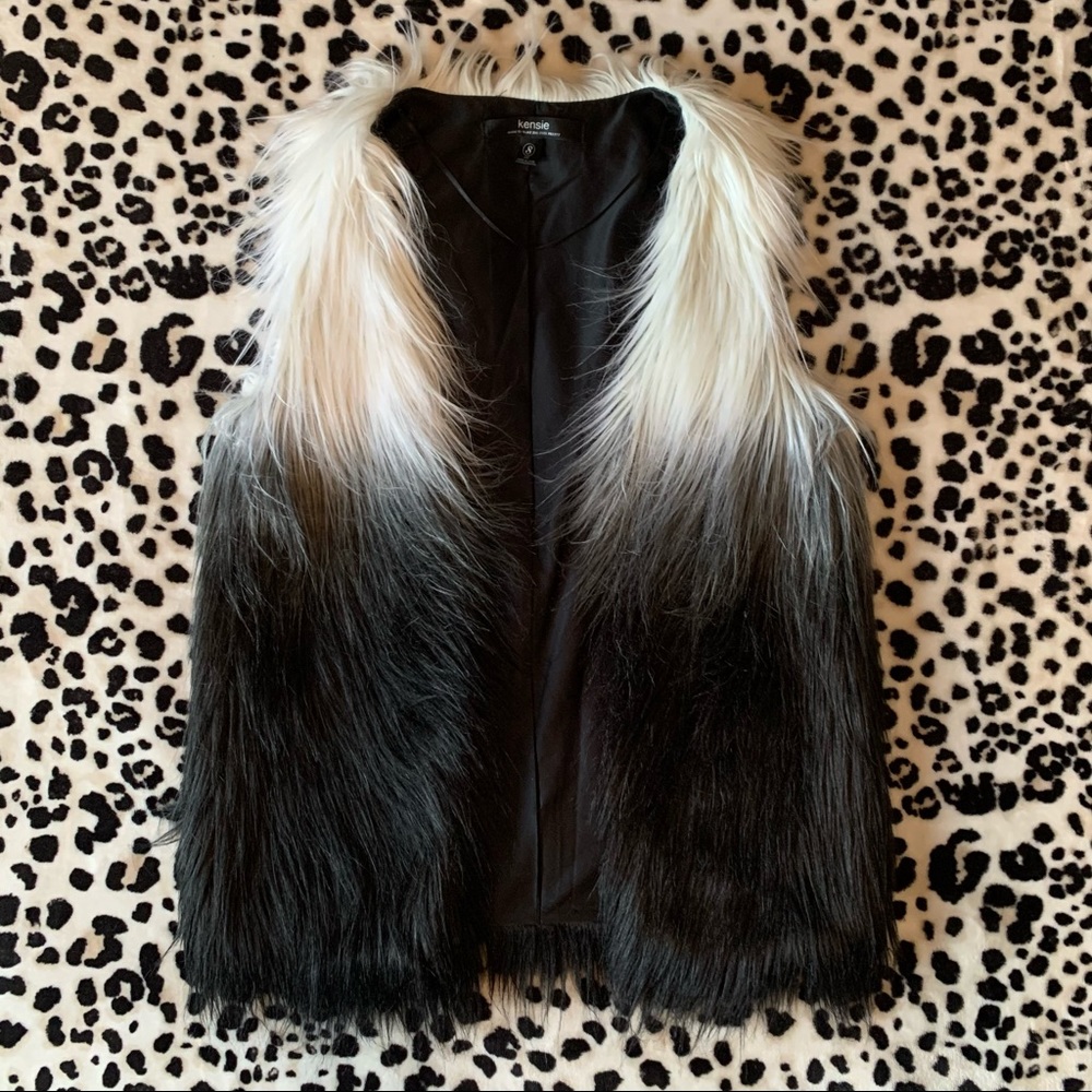 Kenzie Faux Fur Ombré “Cruella de Vil” Vest